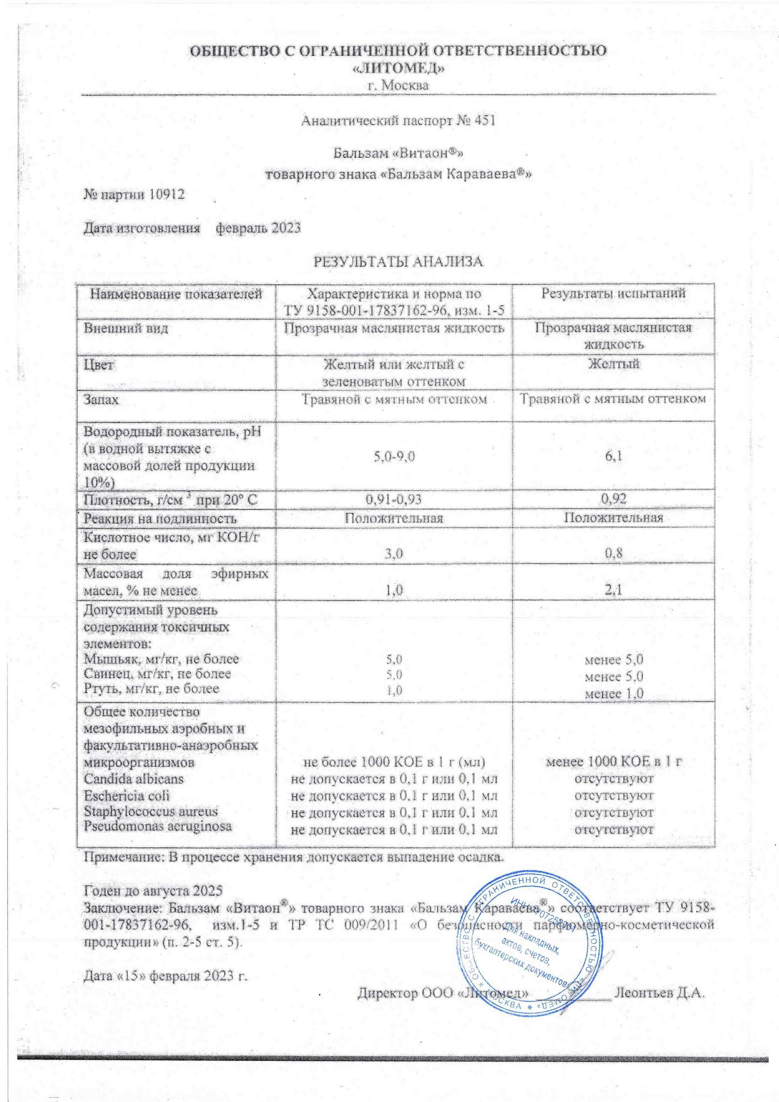Паспорт №022023
